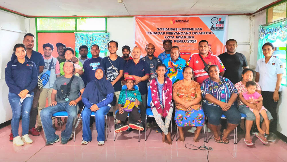 Sosialisasi Pengawasan Partisipatif untuk Penyandang Disabilitas, Bawaslu Kota Jayapura Soroti DPT Disabilitas