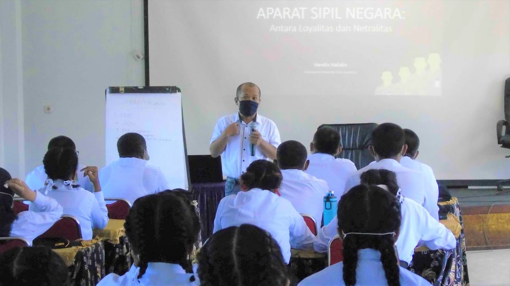 Lagi, Bawaslu Sampaikan Materi Netralitas ASN pada Latsar CPNS Kota Jayapura