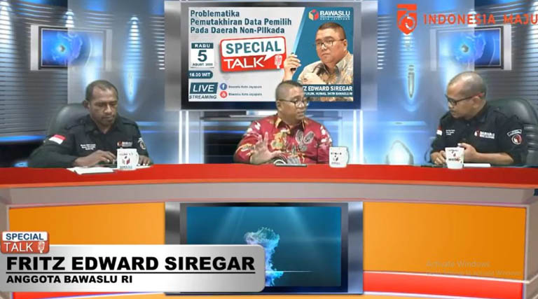 Fritz Edward Siregar Apresiasi Studio Bawaslu Kota Jayapura