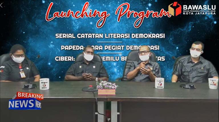 Dukung Literasi Demokrasi, Bawaslu Kota Jayapura Luncurkan Program Kehumasan