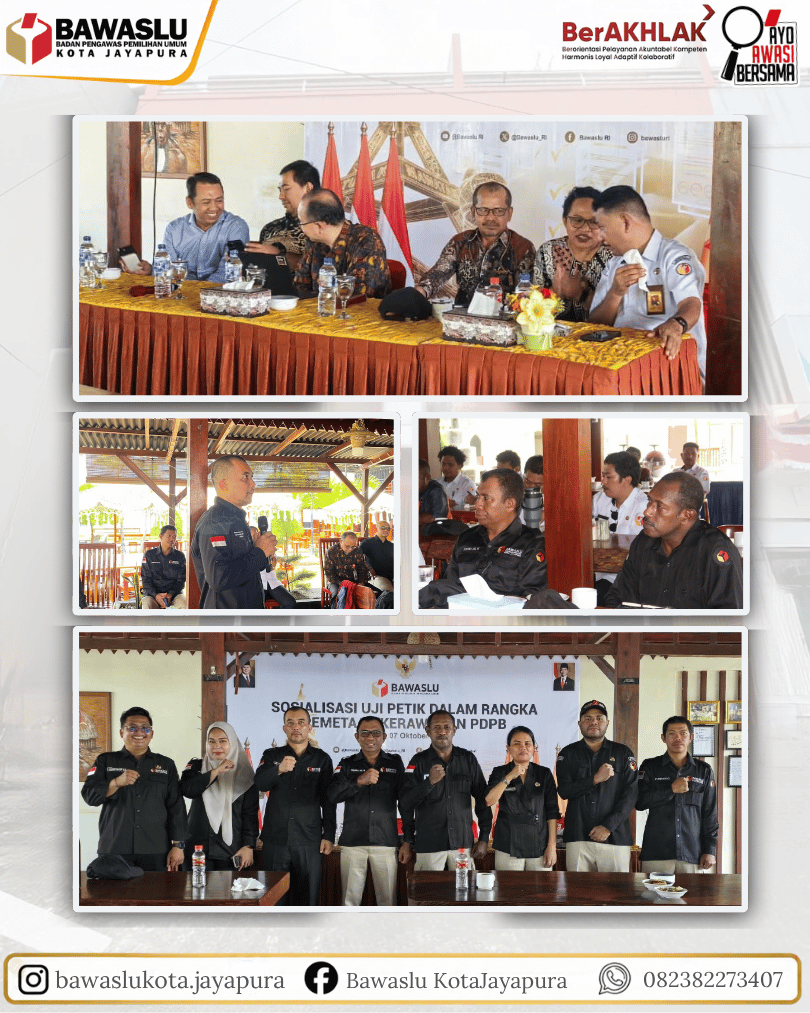 Kegiatan sosialisasi uji petik dalam rangka riset pemetaan kerawanan isu strategis PDPB