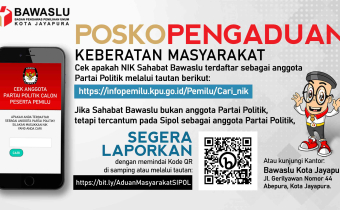Pencatutan NIK Dalam Sipol, Bawaslu Kota Jayapura Buka Posko Pengaduan Masyarakat