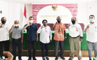 Wujudkan Lembaga Informatif, Bawaslu Kota Jayapura Temui KI Papua