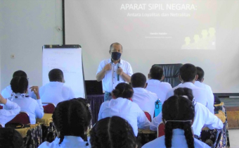 Lagi, Bawaslu Sampaikan Materi Netralitas ASN pada Latsar CPNS Kota Jayapura
