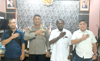 Koordinasi Pembentukan Gakkumdu, Bawaslu Kota Jayapura Sambangi Polresta Jayapura Kota