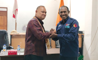 Totok Hariyono melakukan supervisi konsolidasi demokrasi di Bawaslu Kota Jayapura, Rabu (20/5/2026).